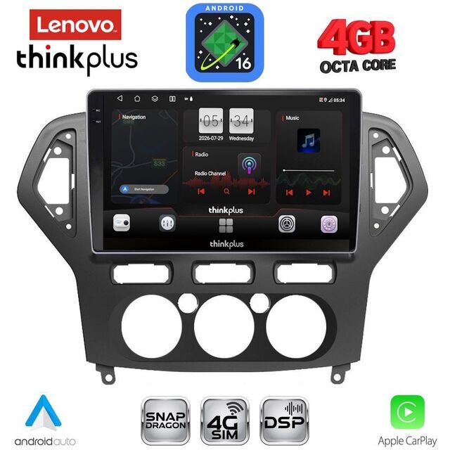 LENOVO LTG 7162_CPA A/C (10inc) MULTIMEDIA TABLET for FORD MONDEO mod. 2007-2011