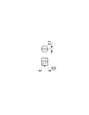 T10 W5W 12V W2,1x9,5d 70lm MEGA-LED 3 ΛΕΥΚΟ ΦΩΣ 10x27mm 2ΤΕΜ.
