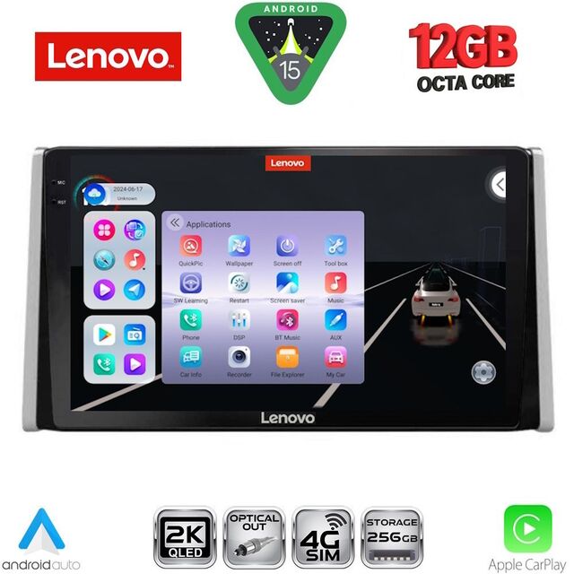 LENOVO SSZ 12734_CPA (10inc) MULTIMEDIA TABLET for TOYOTA RAV 4 mod. 2019-2025