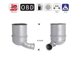 ΦΙΛΤΡΟ DPF ΚΟΡΔΙΕΡΙΤΗ CITROEN C3, DS3 / PEUGEOT 206+, 207, 208, 2008 1.4TD HDI 1398cc 8HP-8HR-8HZ 2009-2016