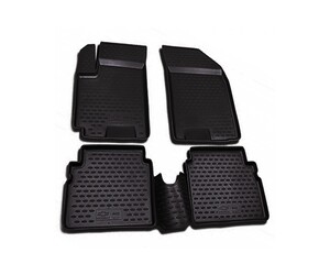 ΠΑΤΑΚΙΑ ΣΕ ΣΚΑΦΗ TPE ΛΑΣΤΙΧΟ ΓΙΑ CHEVROLET AVEO 5D 2012-2015  ΣΕ ΜΑΥΡΟ ΧΡΩΜΑ NOVLINE - 4 ΤΕΜ.