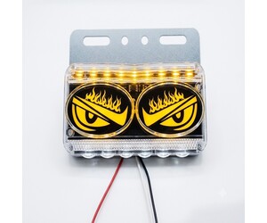 ΠΛΕΥΡΙΚΑ ΦΩΤΑ DEVIL EYE ΚΙΤΡΙΝΑ ΜΑΤΙΑ 4TMX  24V  W19514Υ