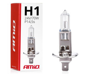 Amio – H1 P14.5s 24V 70W LumiTec Λαμπτήρας Αλογόνου για Προβολείς Φορτηγού – 1 Τεμ. (01482/AM)