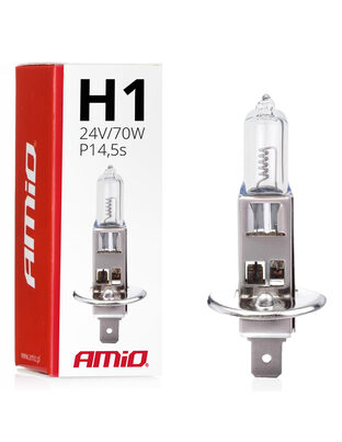 Amio – H1 P14.5s 24V 70W LumiTec Λαμπτήρας Αλογόνου για Προβολείς Φορτηγού – 1 Τεμ. (01482/AM)