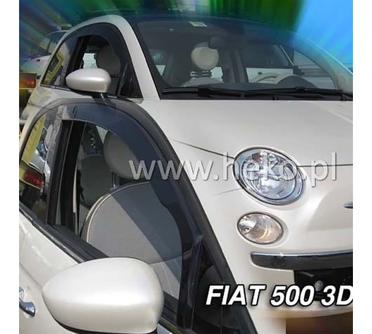 ΑΝΕΜΟΘΡΑΥΣΤΕΣ ΓΙΑ FIAT 500 3D 2007-2020 ΖΕΥΓΑΡΙ ΑΠΟ ΕΥΚΑΜΠΤΟ ΦΙΜΕ ΠΛΑΣΤΙΚΟ HEKO - 2 ΤΕΜ.