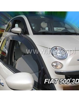 ΑΝΕΜΟΘΡΑΥΣΤΕΣ ΓΙΑ FIAT 500 3D 2007-2020 ΖΕΥΓΑΡΙ ΑΠΟ ΕΥΚΑΜΠΤΟ ΦΙΜΕ ΠΛΑΣΤΙΚΟ HEKO - 2 ΤΕΜ.