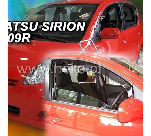 ΑΝΕΜΟΘΡΑΥΣΤΕΣ ΓΙΑ DAIHATSU SIRION 5D 2005-2010 ΖΕΥΓΑΡΙ ΑΠΟ ΕΥΚΑΜΠΤΟ ΦΙΜΕ ΠΛΑΣΤΙΚΟ HEKO - 2 ΤΕΜ.
