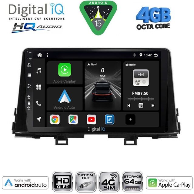 DIGITAL IQ BXK 19310_CPAA (9inc) MULTIMEDIA TABLET for KIA PICANTO mod. 2021-2026