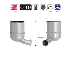 ΦΙΛΤΡΟ DPF ΣΙΛΙΚΟΝΟΥΧΟ ΚΑΡΒΙΔΙΟ SIC CITROEN C3, DS3 / PEUGEOT 206+, 207, 208, 2008 1.4TD HDI 1398cc 8HP-8HR-8HZ 2009-2016