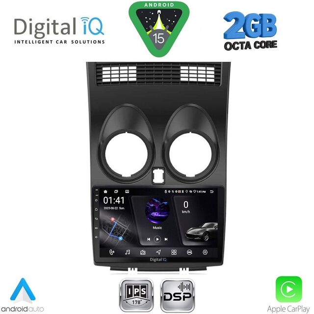 DIGITAL IQ RSF 4466_CPA (9inc) MULTIMEDIA TABLET for NISSAN QASHQAI mod. 2007-2014