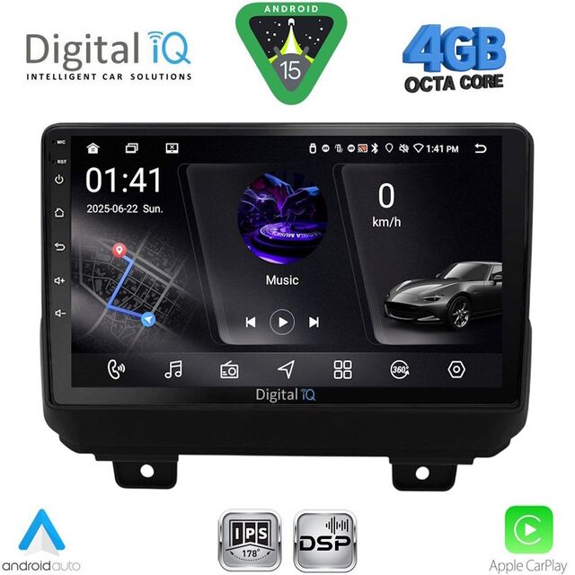 DIGITAL IQ RSG 6298_CPA (9inc) MULTIMEDIA TABLET for JEEP WRANGLER mod. 2018-2026