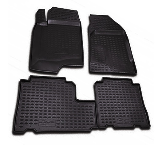 ΠΑΤΑΚΙΑ ΣΕ ΣΚΑΦΗ TPE ΛΑΣΤΙΧΟ ΓΙΑ CHEVROLET CAPTIVA 2006-2011  ΣΕ ΜΑΥΡΟ ΧΡΩΜΑ NOVLINE - 4 ΤΕΜ.