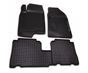 ΠΑΤΑΚΙΑ ΣΕ ΣΚΑΦΗ TPE ΛΑΣΤΙΧΟ ΓΙΑ CHEVROLET CAPTIVA 2006-2011  ΣΕ ΜΑΥΡΟ ΧΡΩΜΑ NOVLINE - 4 ΤΕΜ.