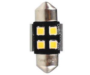 ΛΑΜΠΑΚΙΑ ΠΛΑΦΟΝΙΕΡΑΣ C5W/C10W 12V SV8.5 0,5W 31mm 4xSMD2835 LED OSRAM CAN-BUS ΛΕΥΚΟ 2ΤΕΜ. M-TECH