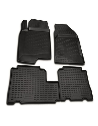ΠΑΤΑΚΙΑ ΣΕ ΣΚΑΦΗ TPE ΛΑΣΤΙΧΟ ΓΙΑ CHEVROLET CAPTIVA 5D 2006-2011  ΣΕ ΜΑΥΡΟ ΧΡΩΜΑ NOVLINE - 4 ΤΕΜ.