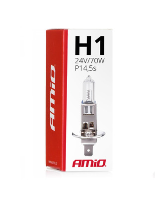 Amio – H1 P14.5s 24V 70W LumiTec Λαμπτήρας Αλογόνου για Προβολείς Φορτηγού – 1 Τεμ. (01482/AM)