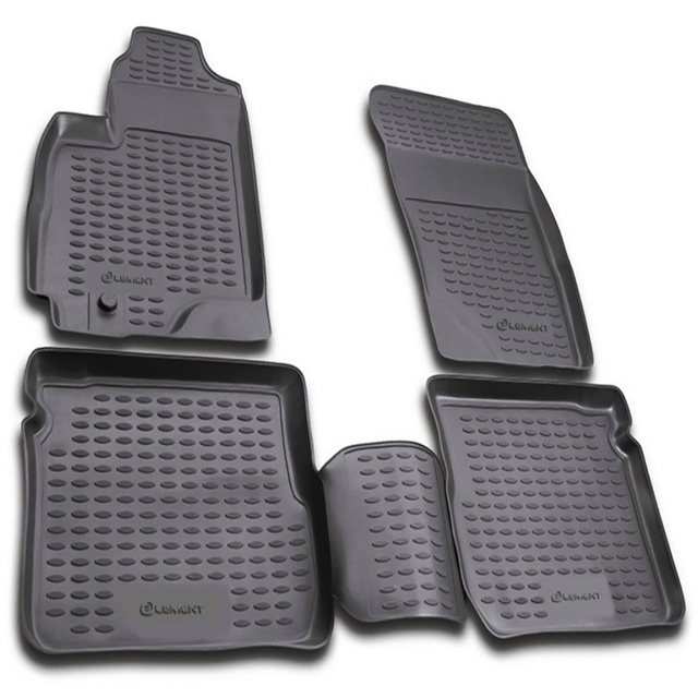 ΠΑΤΑΚΙΑ ΣΕ ΣΚΑΦΗ TPE ΛΑΣΤΙΧΟ ΓΙΑ MITSUBISHI OUTLANDER 05/2003-01/2007  ΣΕ ΑΝΘΡΑΚΙ ΣΚΟΥΡΟ ΓΚΡΙ ΧΡΩΜΑ NOVLINE - 4 ΤΕΜ.