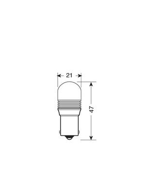 P21W 12V MEGA-LED 3D 6.500K BA15s 380LM ΔΙΑΘΛΑΣΗΣ (ΜΟΝΟΠΟΛΙΚΟ -FIAT) BLISTER 1ΤΕΜ.