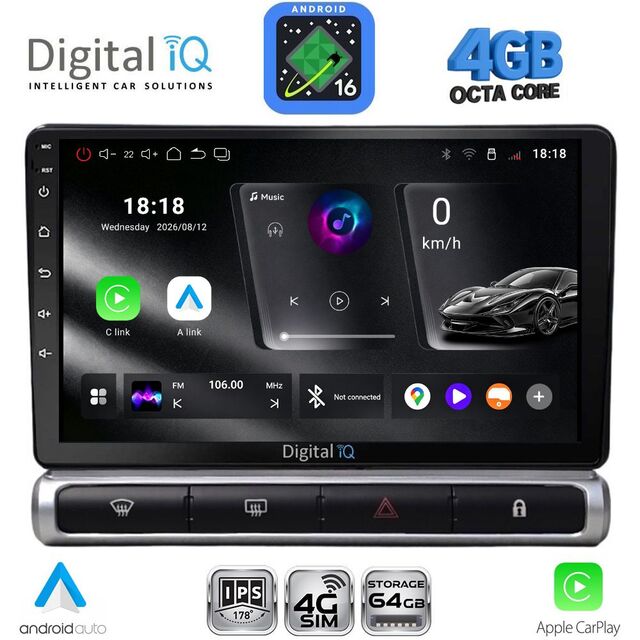 DIGITAL IQ RTG 6093H_CPA (9inc) MULTIMEDIA TABLET for CITROEN C3 - DS3 mod. 2016-2024 High Version