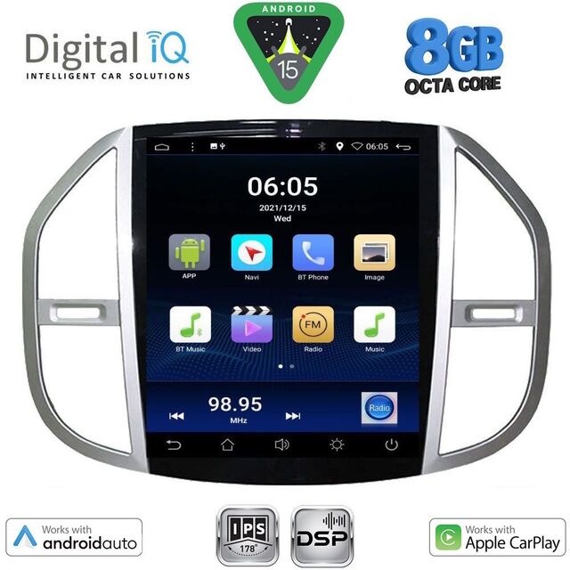 DIGITAL IQ BXF 7960_CPAA TESLA STYLE for MERCEDES VITO mod. 2015-2024