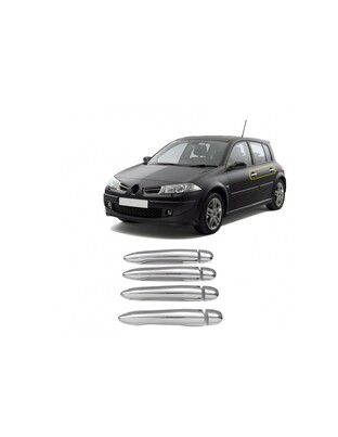 ΧΕΡΟΥΛΙΑ ΠΟΡΤΑΣ ΓΙΑ RENAULT MEGANE HB 5D /SEDAN /SW 04-10  ΧΡΩΜΙΟ ΜΕΤΑΛΛΙΚΑ 4ΠΟΡΤΕΣ 4ΤΕΜ