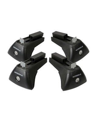KIT ΑΚΡΑ (ΠΟΔΙΑ) RAIL-X ΓΙΑ ΑΛΟΥΜΙΝΙΟΥ ΜΠΑΡΕΣ QUADRA NORDRIVE ME FLUSH RAILING ME ΚΛΕΙΔΙ - 4 TEM.