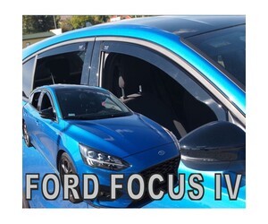 ΑΝΕΜΟΘΡΑΥΣΤΕΣ ΓΙΑ FORD FOCUS MK4 5D HB 2018+ ΣΕΤ ΑΥΤΟΚΙΝΗΤΟΥ ΑΠΟ ΕΥΚΑΜΠΤΟ ΦΙΜΕ ΠΛΑΣΤΙΚΟ HEKO - 4 ΤΕΜ.