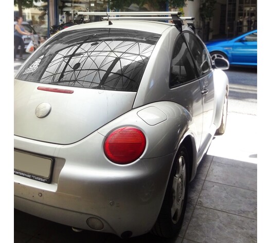 KIT ΜΕ ΜΠΑΡΕΣ ΟΡΟΦΗΣ ΓΙΑ VW BEETLE 3D 1998+ ΑΛΟΥΜΙΝΙΟΥ TEMA MENABO (AL1-3360-FIX016G)-2 ΤΕΜ.