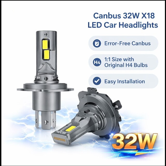 ΛΑΜΠΕΣ ΑΥΤΟΚΙΝΗΤΟΥ 350W 35000LM LEDH4   A70-H4