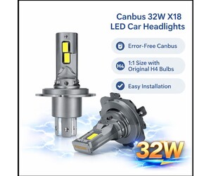 ΛΑΜΠΕΣ ΑΥΤΟΚΙΝΗΤΟΥ 350W 35000LM LEDH4   A70-H4