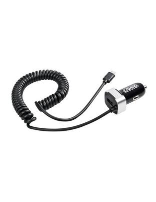 Αντάπτορας Αναπτήρα  12/24V 2400mA Διπλός με Θύρα USB+MICRO USB με καλώδιο 150cm