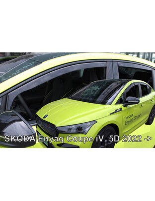 ΑΝΕΜΟΘΡΑΥΣΤΕΣ ΓΙΑ SKODA ENYAQ COUPE 5D 2022+? ΣΕΤ ΑΥΤΟΚΙΝΗΤΟΥ ΑΠΟ ΕΥΚΑΜΠΤΟ ΦΙΜΕ ΠΛΑΣΤΙΚΟ HEKO - 4 ΤΕΜ.