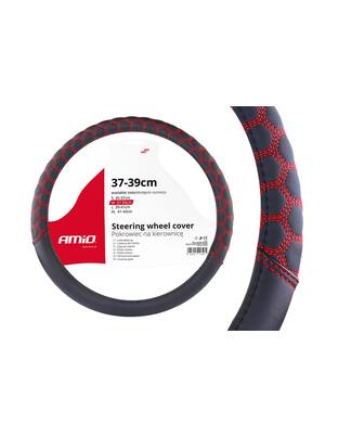 Amio - ΚΑΛΥΜΜΑ ΤΙΜΟΝΙΟΥ 37/39CM SWC-23 ΜΑΥΡΟ/ΚΟΚΚΙΝΟ - 1 τεμ. (02560/AM)