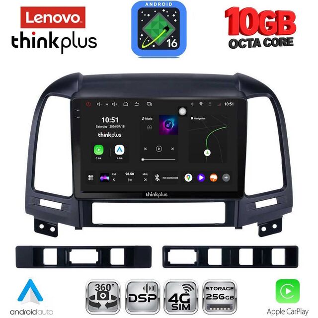 LENOVO LTM 11239_CPA (9inc) MULTIMEDIA TABLET for HYUNDAI SANTA FE mod. 2005-2013