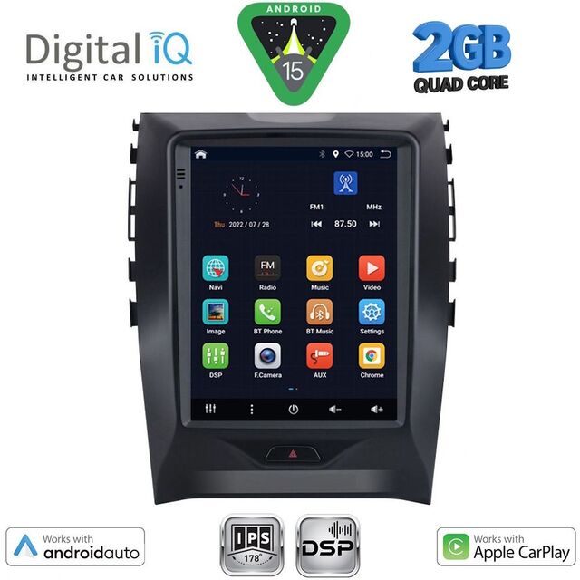 DIGITAL IQ BXC 3951_CPAA TESLA STYLE for FORD EDGE mod. 2015-2023