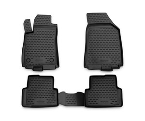ΠΑΤΑΚΙΑ ΣΕ ΣΚΑΦΗ TPE ΛΑΣΤΙΧΟ ΓΙΑ CITROEN C4 2011-2013  ΣΕ ΑΝΘΡΑΚΙ ΣΚΟΥΡΟ ΓΚΡΙ ΧΡΩΜΑ NOVLINE - 4 ΤΕΜ.