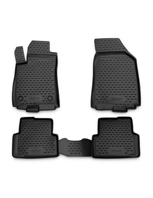 ΠΑΤΑΚΙΑ ΣΕ ΣΚΑΦΗ TPE ΛΑΣΤΙΧΟ ΓΙΑ CITROEN C4 2011-2013  ΣΕ ΑΝΘΡΑΚΙ ΣΚΟΥΡΟ ΓΚΡΙ ΧΡΩΜΑ NOVLINE - 4 ΤΕΜ.