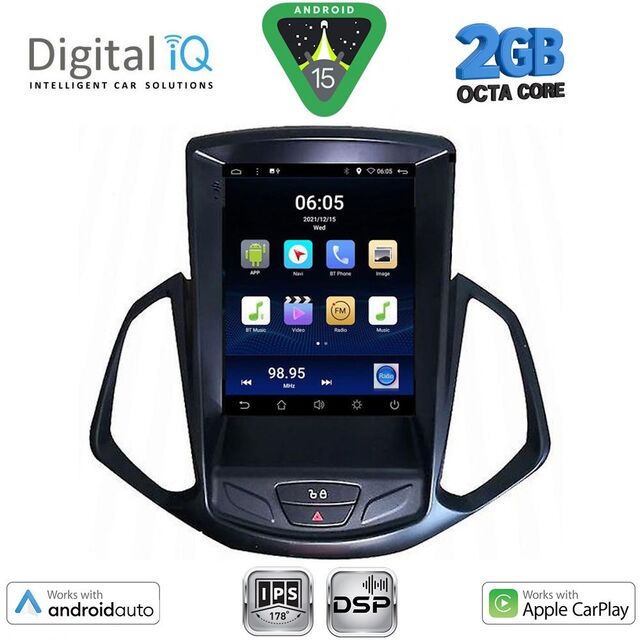 DIGITAL IQ BXF 5966_CPAA TESLA STYLE for FORD ECOSPORT mod. 2012-2018