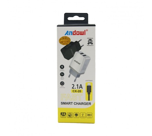 ΦΟΡΤΙΣΤΗΣ micro-USB ΜΕ 2 ΘΥΡΕΣ 2.1A ANDOWL CX-20