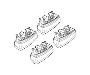 ΑΚΡΑ ΓΙΑ ΜΠΑΡΕΣ NORDRIVE ΓΙΑ PEUGEOT 308 09/07+ KIT