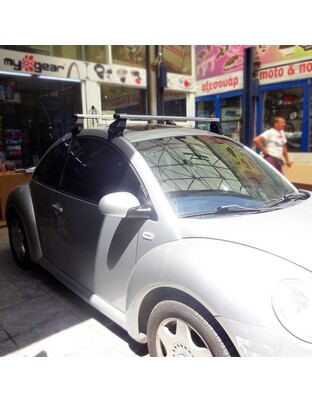 KIT ΜΕ ΜΠΑΡΕΣ ΟΡΟΦΗΣ ΓΙΑ VW BEETLE 3D 1998+ ΑΛΟΥΜΙΝΙΟΥ TEMA MENABO (AL1-3360-FIX016G)-2 ΤΕΜ.