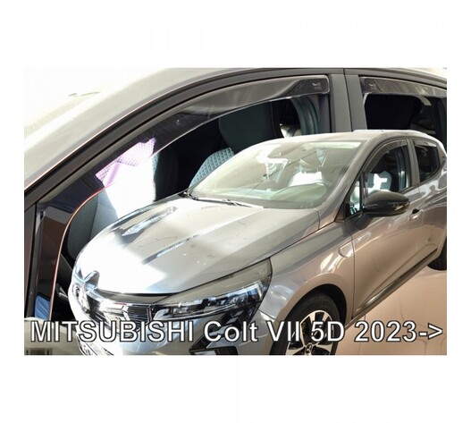 ΑΝΕΜΟΘΡΑΥΣΤΕΣ ΓΙΑ MITSUBISHI COLT 5D 2023+ ΣΕΤ ΑΥΤΟΚΙΝΗΤΟΥ ΑΠΟ ΕΥΚΑΜΠΤΟ ΦΙΜΕ ΠΛΑΣΤΙΚΟ HEKO - 2 ΤΕΜ