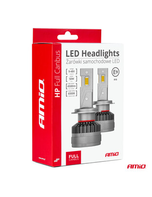 Amio - ΛΑΜΠΕΣ H7 9>48V 6.500K 4.500lm 50W HP SERIES LED CAN-BUS (ΜΕ ΨΥΚΤΡΑ - 2 Τεμ. (03674/AM)