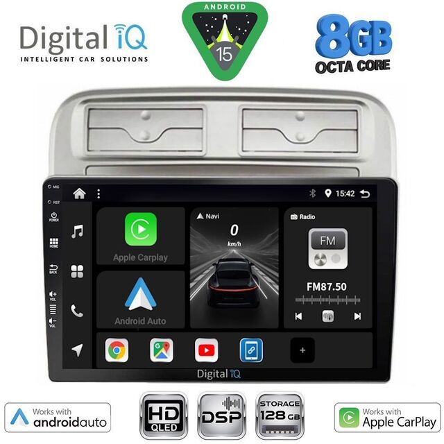 DIGITAL IQ BXF 7128_CPAA (9inc) MULTIMEDIA TABLET for FIAT GRANDE PUNTO mod. 2005-2012