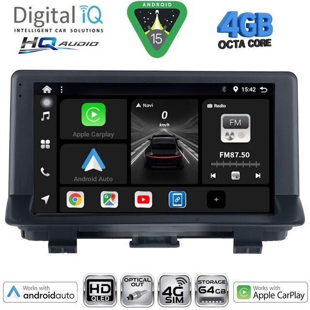 DIGITAL IQ BXK 19013_CPAA (9inc) MULTIMEDIA TABLET for AUDI Q3 mod. 2013-2018 (Low Version)