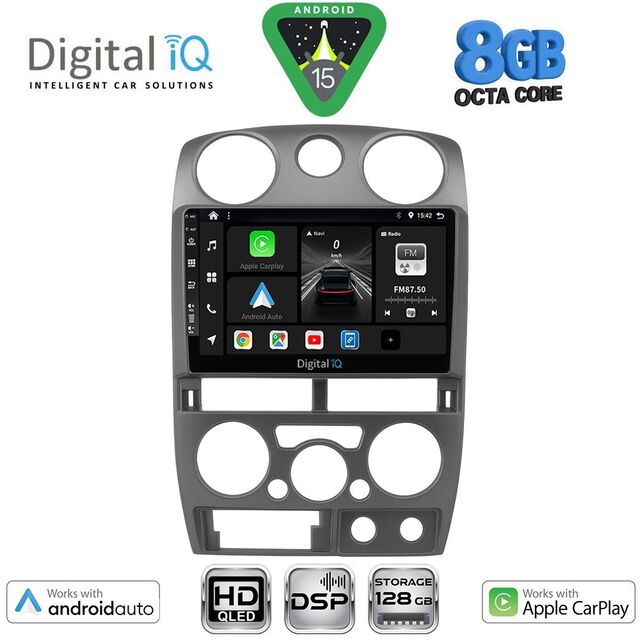 DIGITAL IQ BXF 18254GR_CPAA (9inc) MULTIMEDIA TABLET for ISUZU D-MAX mod. 2008-2012 (GREY)