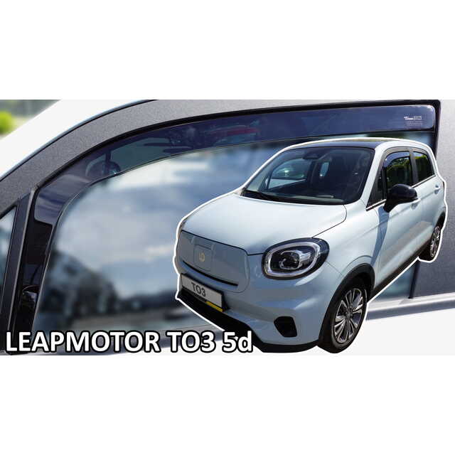 Heko - Ανεμοθραύστες Παραθύρων Για Leapmotor T03 2020 > 5πορτο υλικό Acrylic Χρώμα Φιμέ - 2 τεμ. (ΑΝΕΜ.29119)