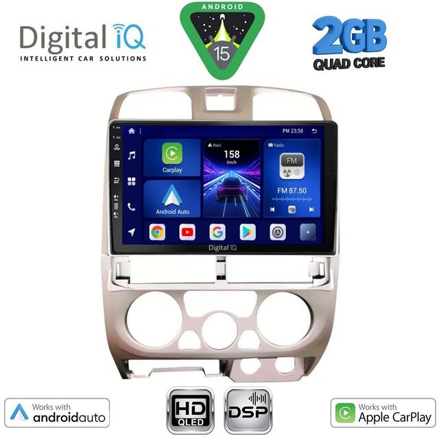 DIGITAL IQ BXC 3253SL_CPAA (9inc) MULTIMEDIA TABLET for ISUZU D-MAX mod. 2002-2008 (SILVER)