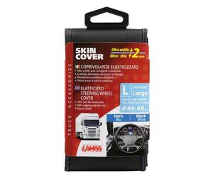 ΚΑΛΥΜΜΑ ΤΙΜΟΝΙΟΥ ΦΟΡΤΗΓΟΥ 46/48cm (L) SKIN-COVER ΜΑΥΡΟ ΜΕ ΜΠΛΕ ΡΑΦΗ ΕΛΑΣΤΙΚΟ 2mm ΠΑΧΟΣ