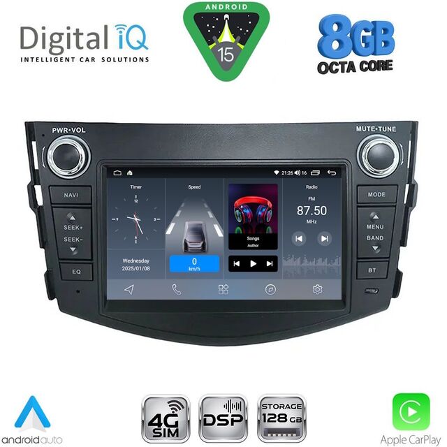DIGITAL IQ BLM 717_CPA (7" DECK) MULTIMEDIA OEM for TOYOTA RAV 4 mod. 2006-2012